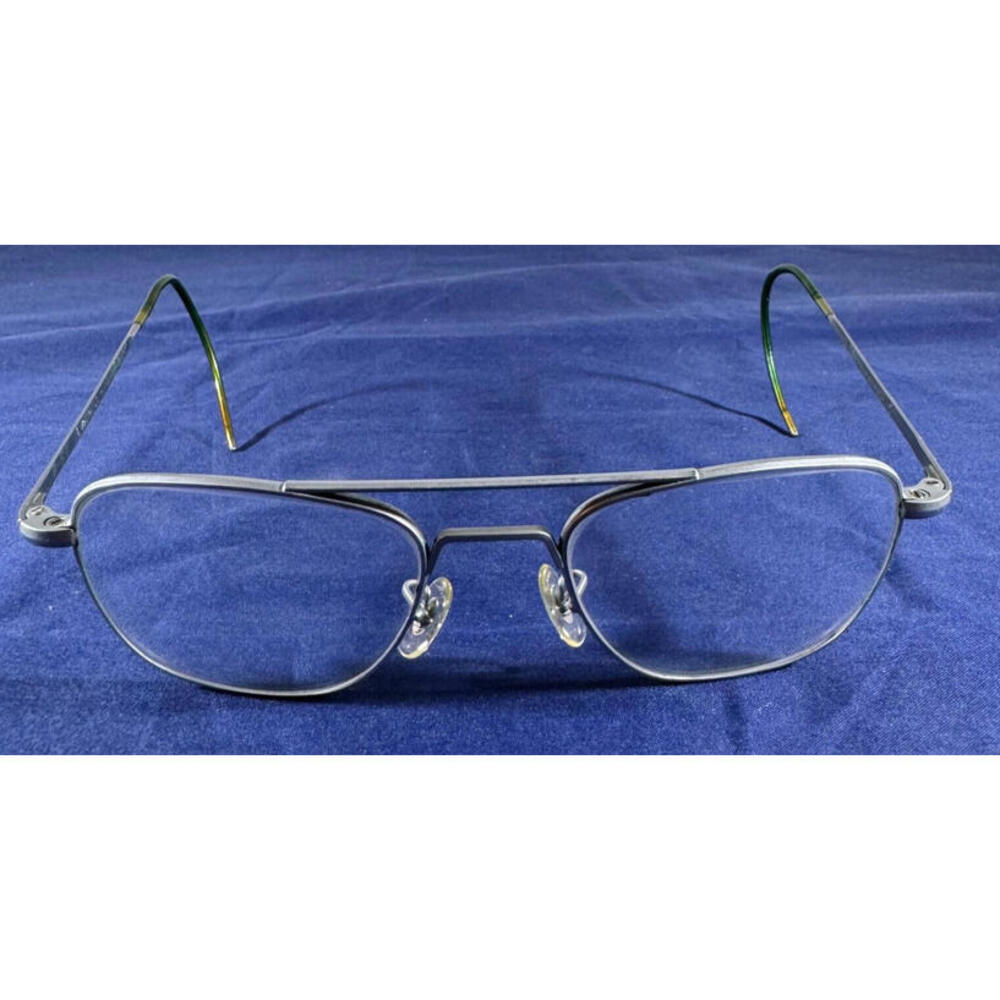 Randolph Engineering Sunglasses 6 1/2 Aviator Military 52-20 Silver -FRAMES ONLY